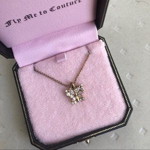 Juicy Couture gold butterfly necklace